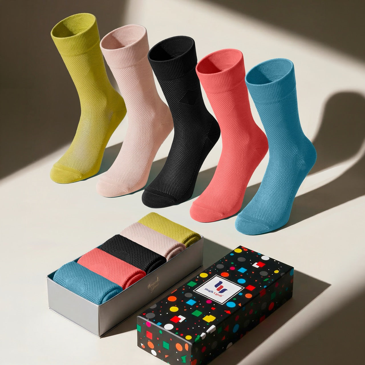 Bamboo Dress Funky Socks for Men's, 5 Pairs