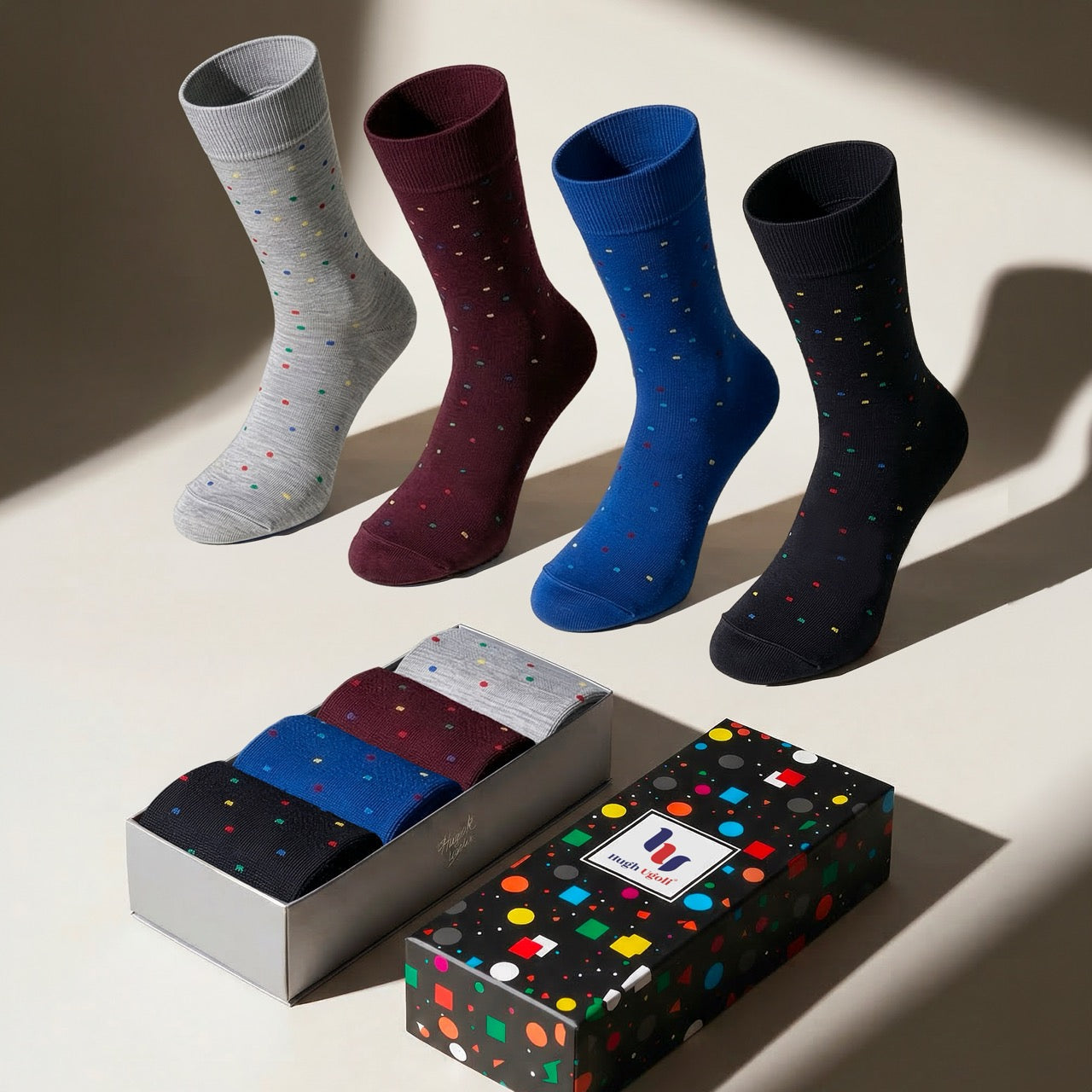 Bamboo Dress Funky Socks for Men's, 5 Pairs