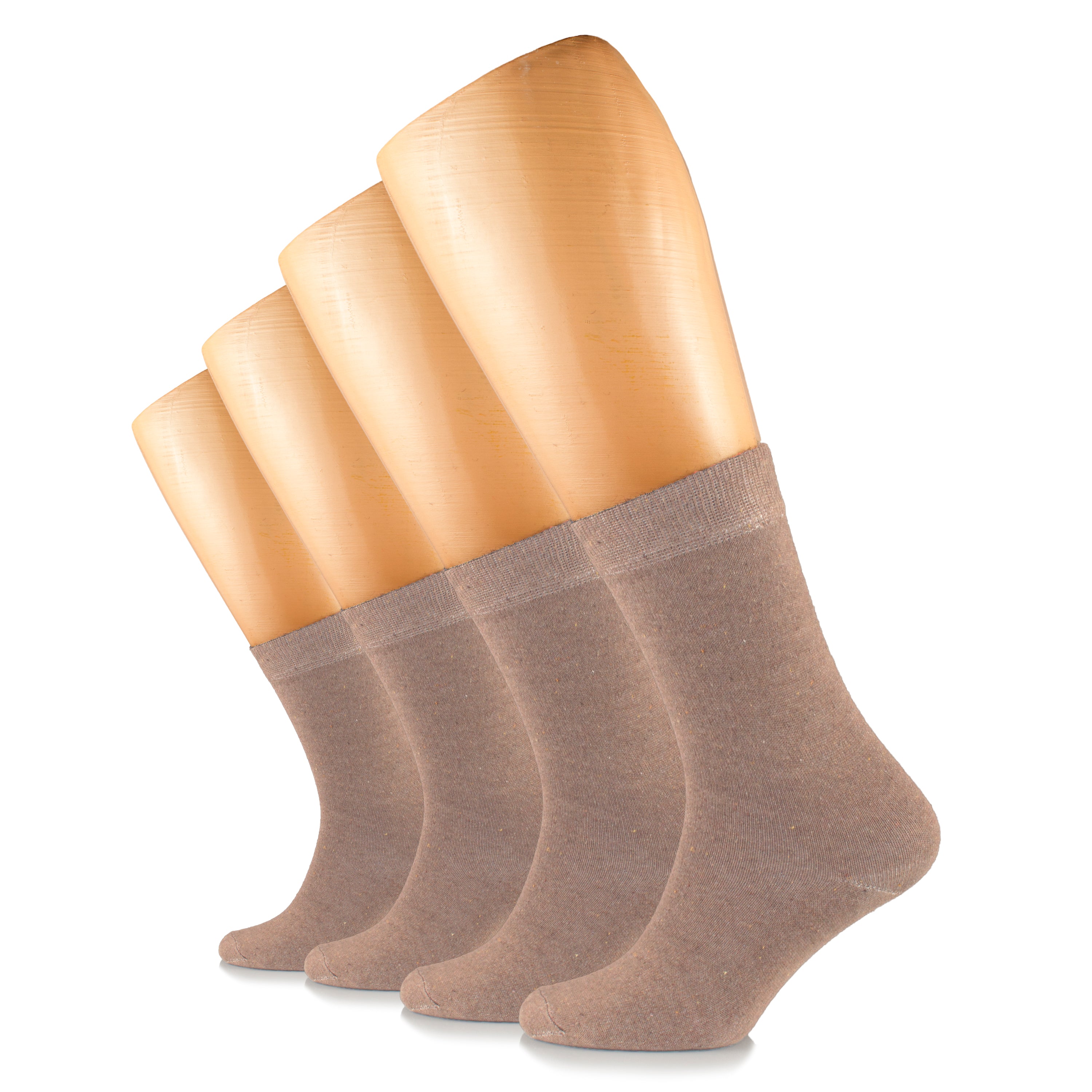 Casual Women's Cotton Dress Crew Socks, 4 Pairs