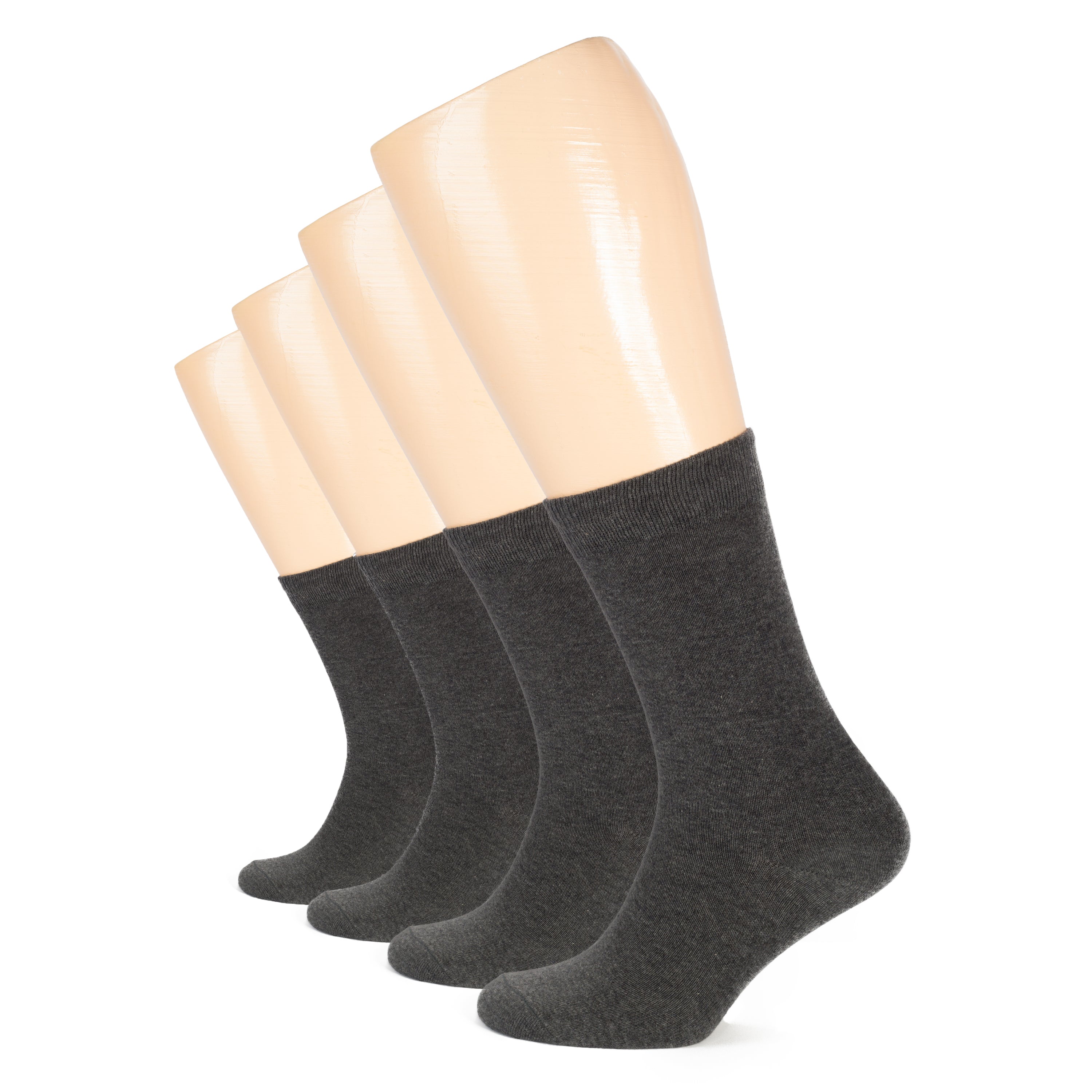 Casual Women's Cotton Dress Crew Socks, 4 Pairs