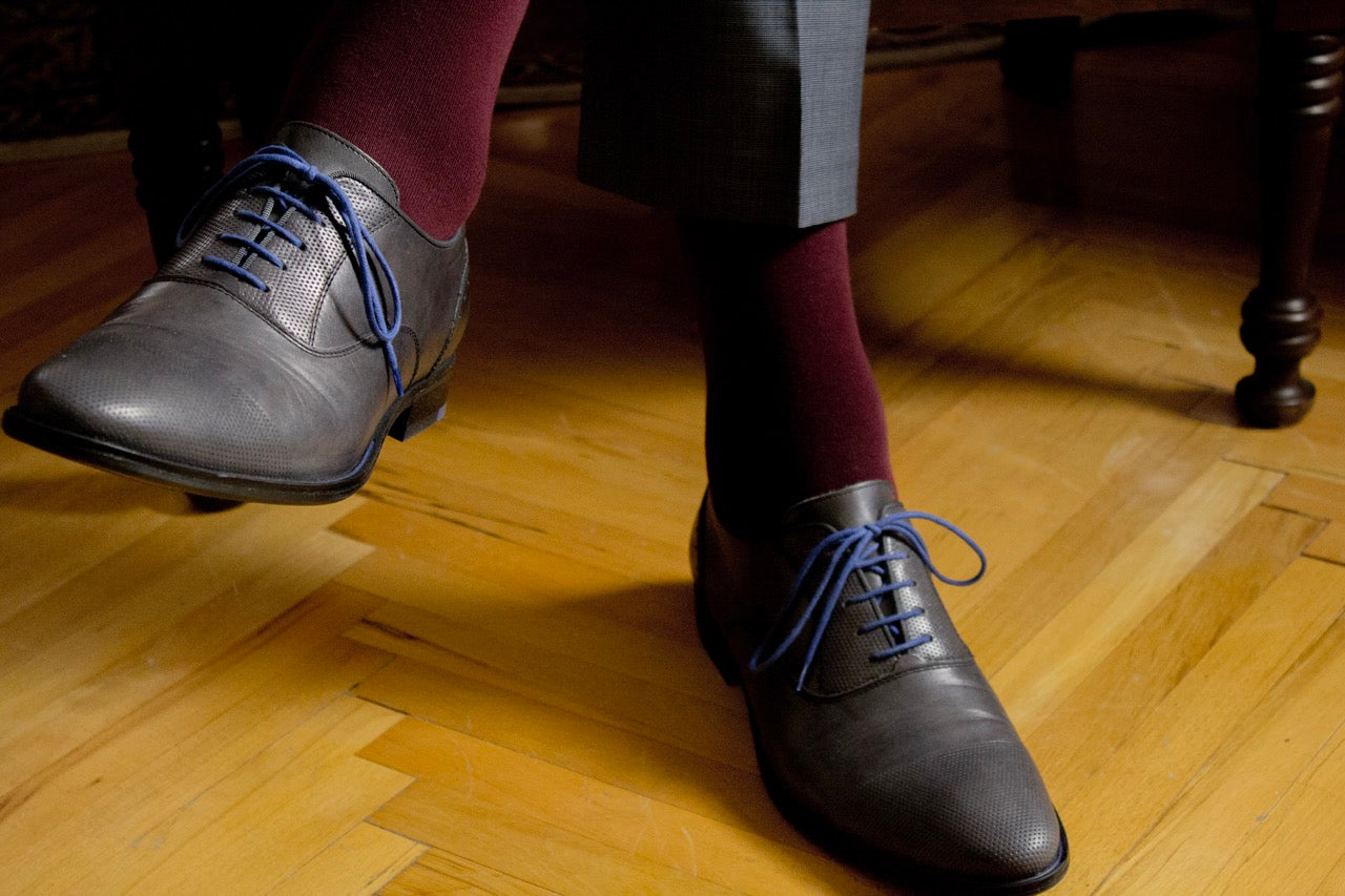 Men's Cotton Dress Seamless Toe Business Crew Socks with Gift Box, 4 Pairs