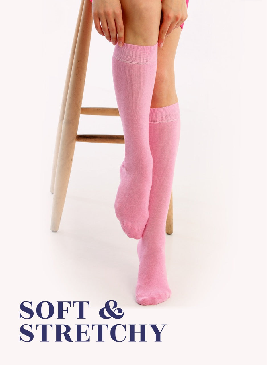 Knee-High Bamboo Dress Socks for Women, 4 Pairs
