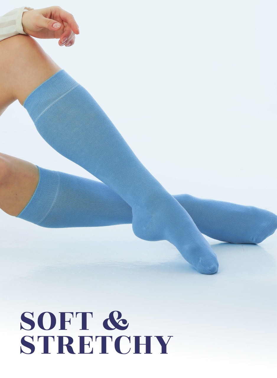 Knee-High Bamboo Dress Socks for Women, 4 Pairs