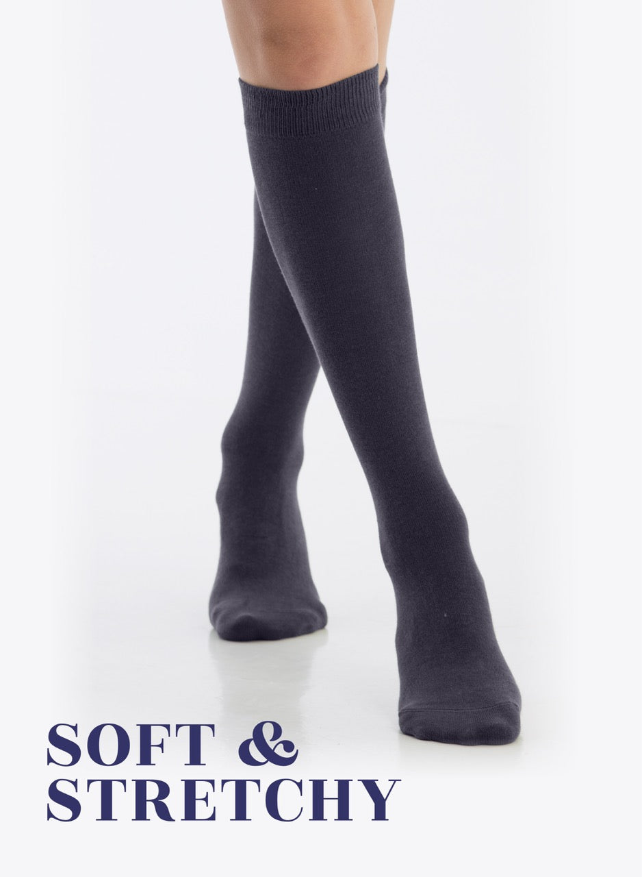 Knee-High Bamboo Dress Socks for Women, 4 Pairs