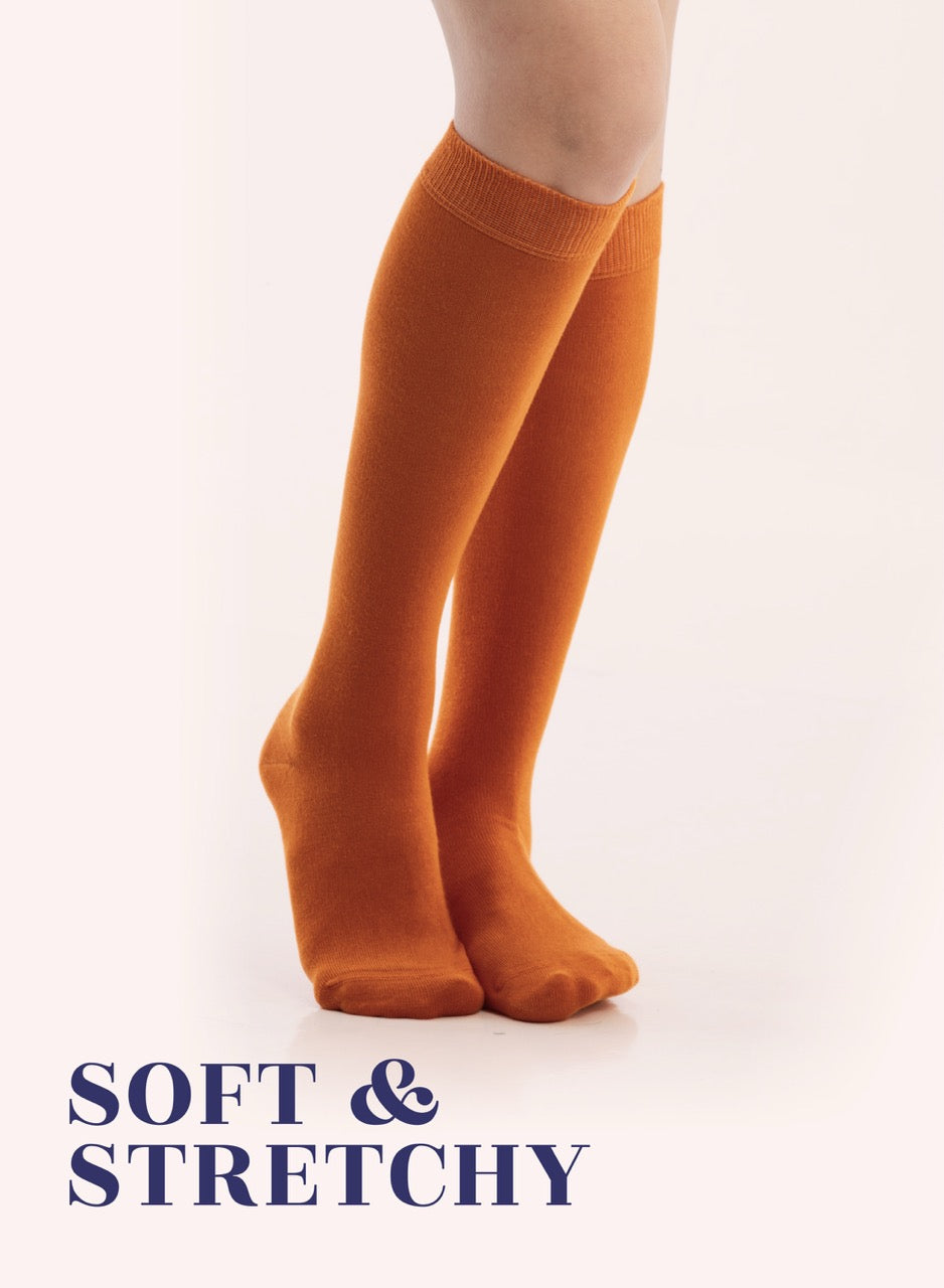 Knee-High Bamboo Dress Socks for Women, 4 Pairs