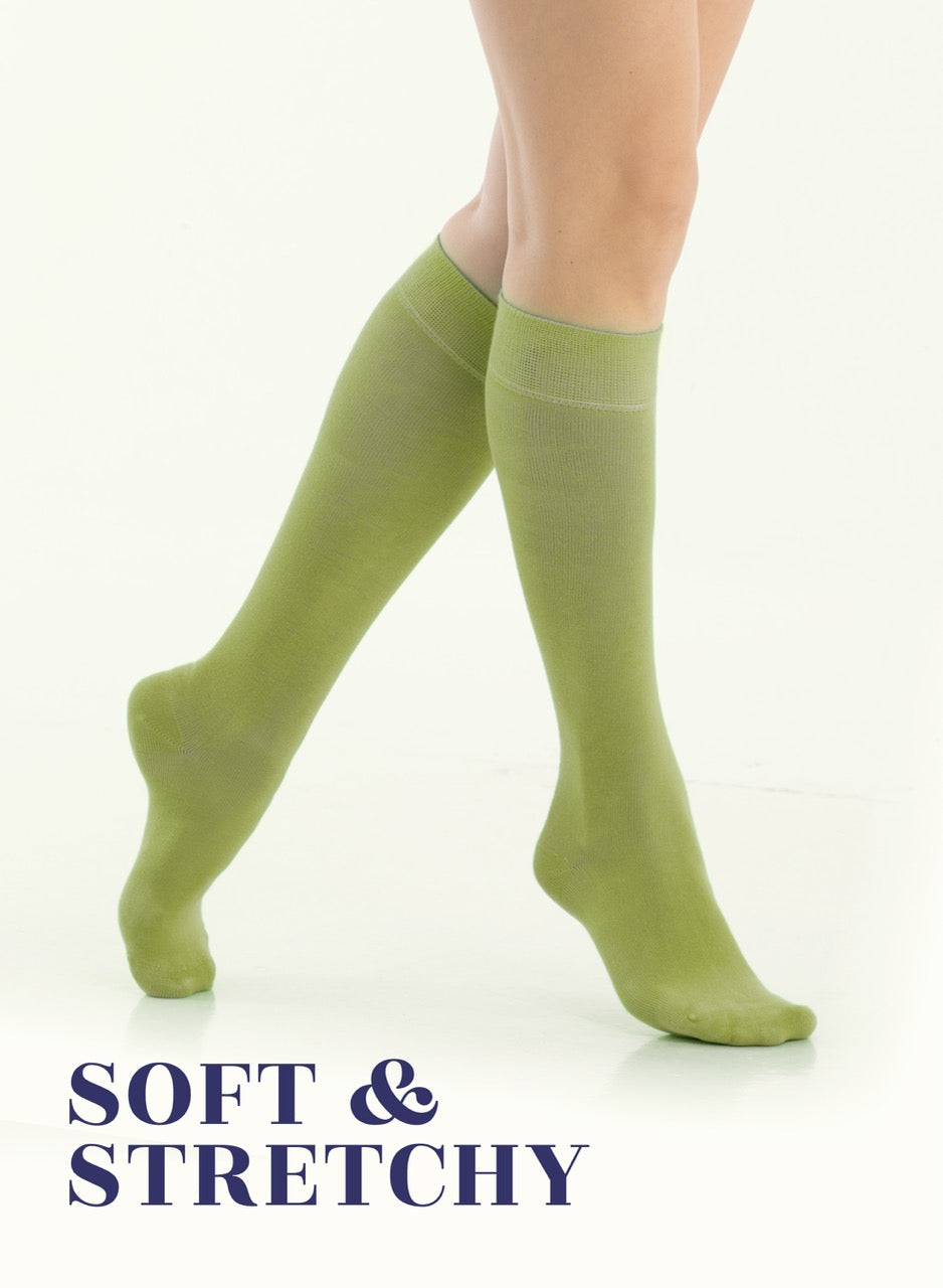 Knee-High Bamboo Dress Socks for Women, 4 Pairs