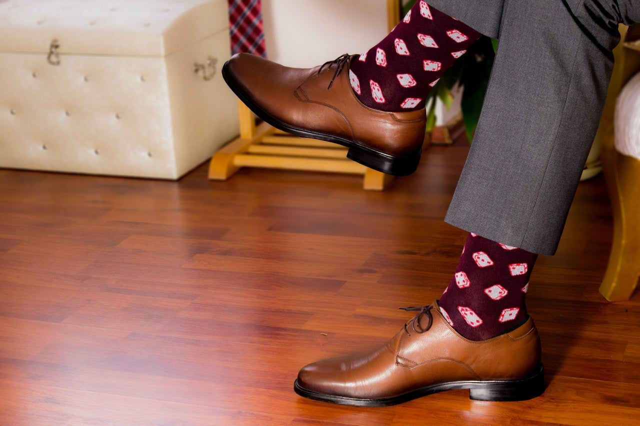 Bamboo Dress Funky Socks for Men's, 6 Pairs