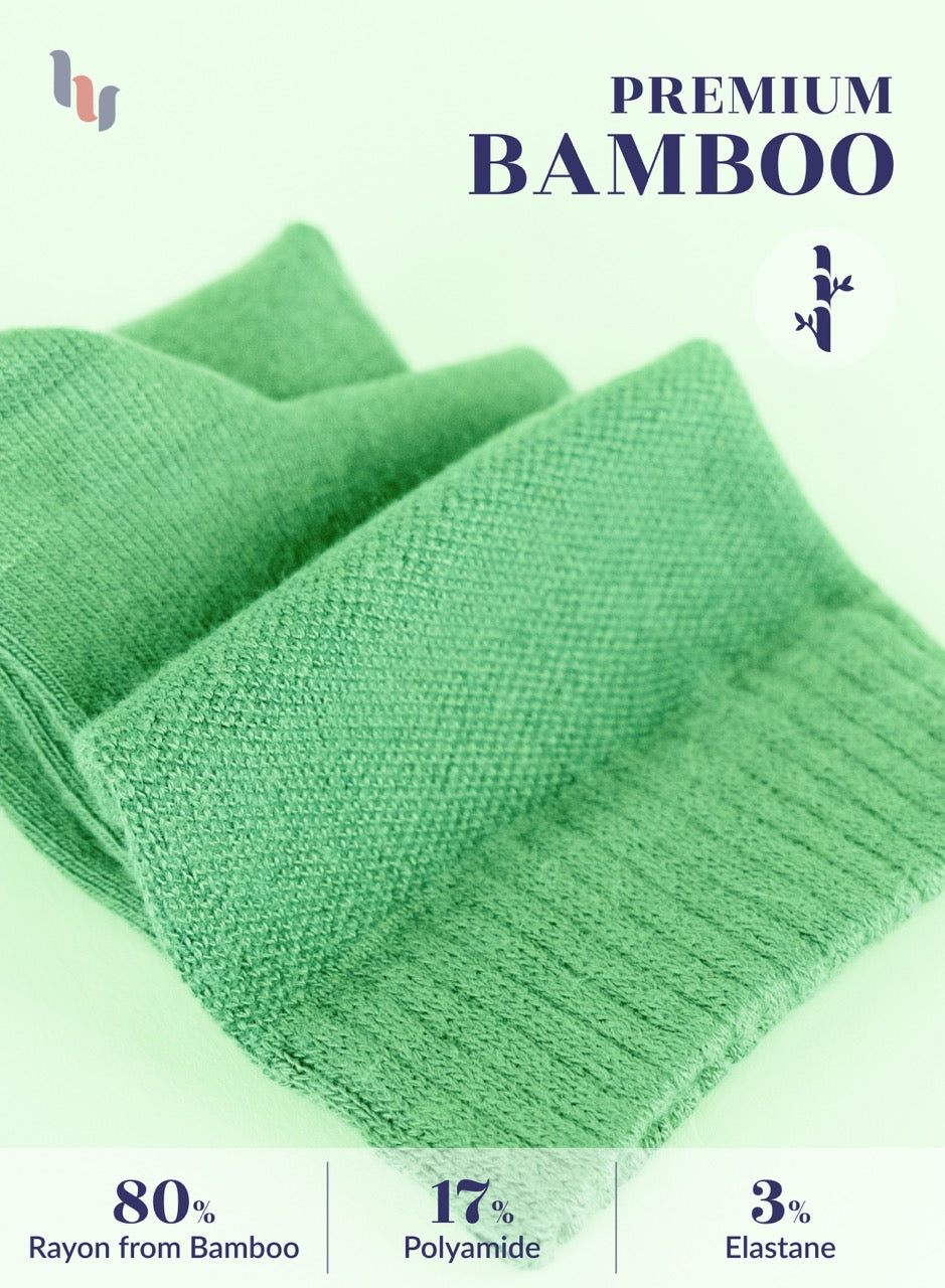 Lightweight Diabetic Bamboo Ankle Socks for Women, 4 Pairs