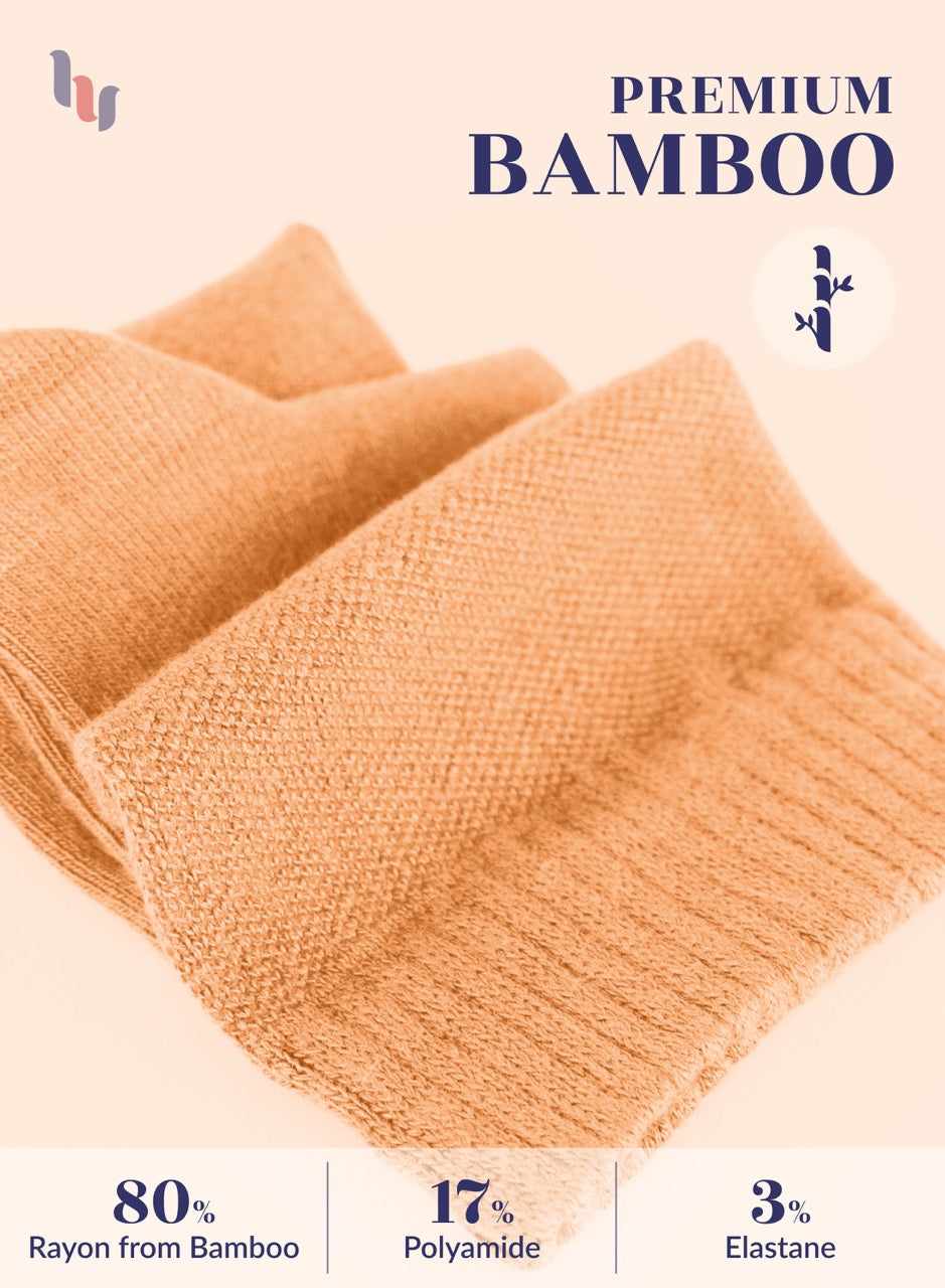 Lightweight Diabetic Bamboo Ankle Socks for Women, 4 Pairs