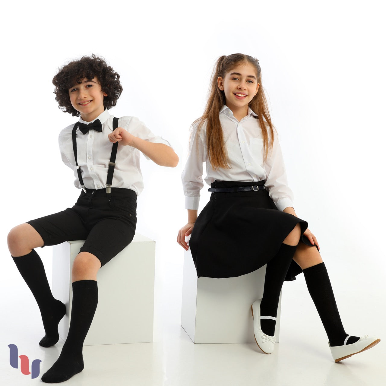 Kids' Bamboo School Knee-High Socks, 3 Pairs