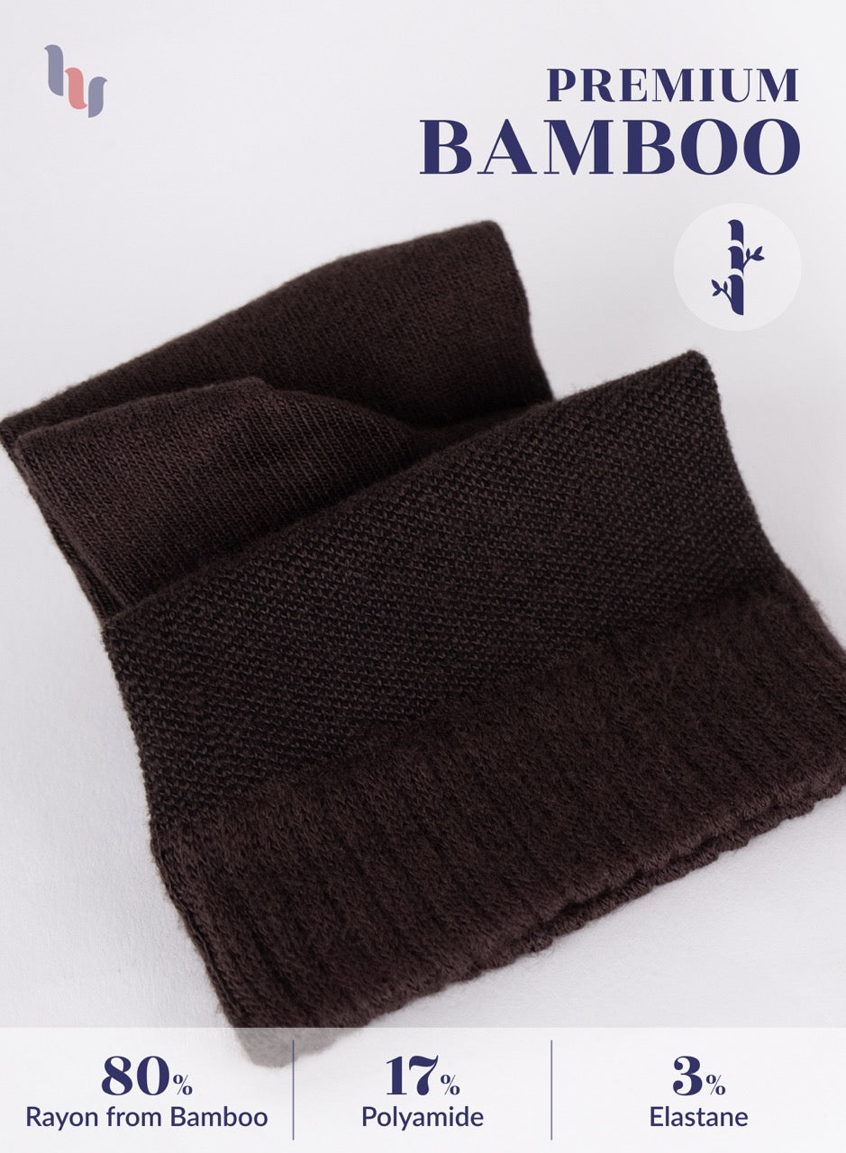 Men's Lightweight Bamboo Diabetic Ankle Socks, 4 Pairs