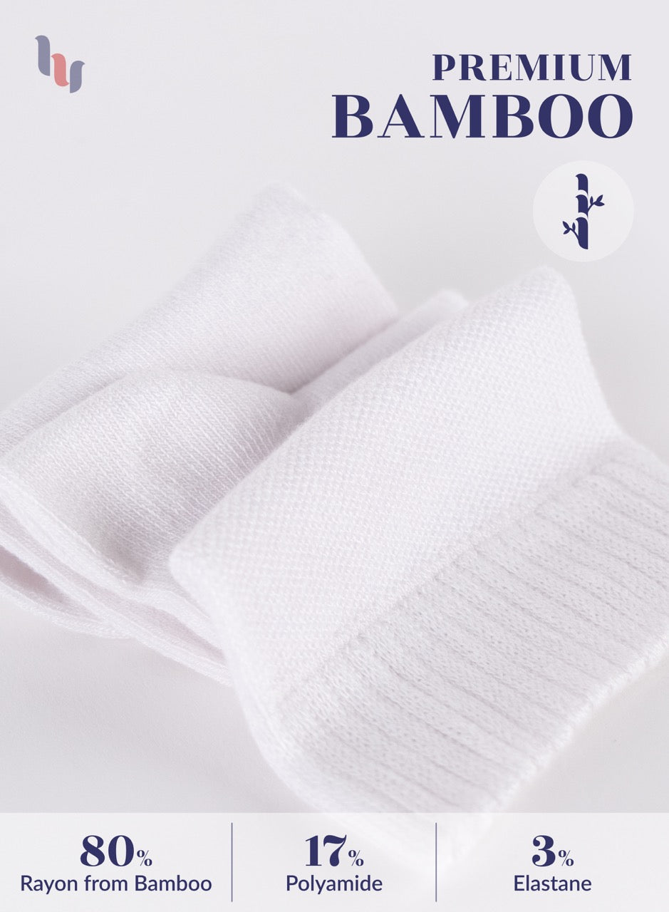 Men's Lightweight Bamboo Diabetic Ankle Socks, 4 Pairs