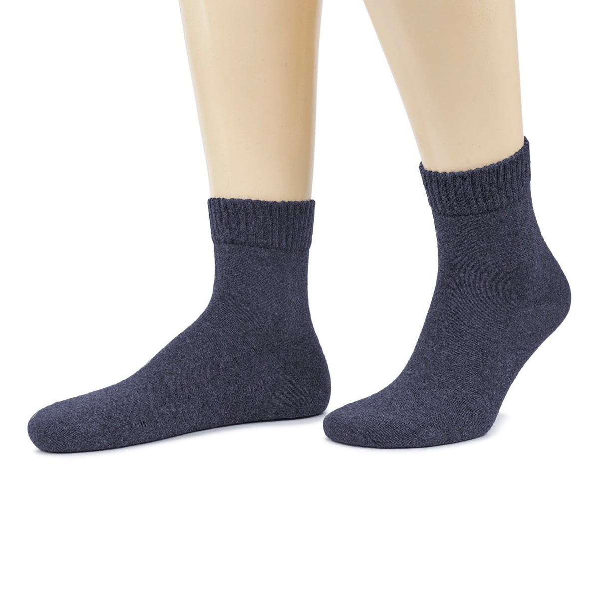 Men's Diabetic Ankle Thin Cotton Socks, 4 Pairs