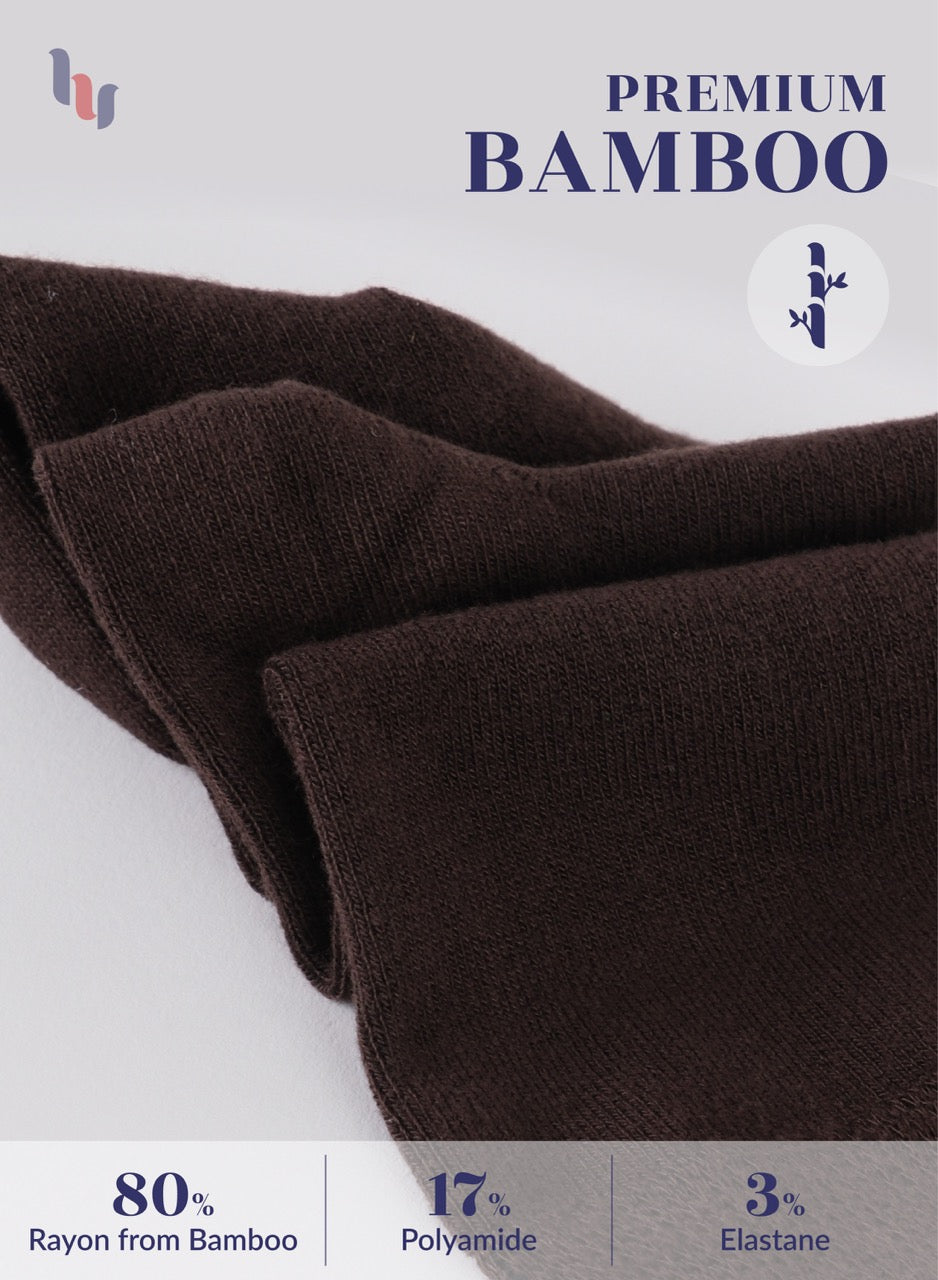 Knee-High Bamboo Dress Socks for Women, 4 Pairs