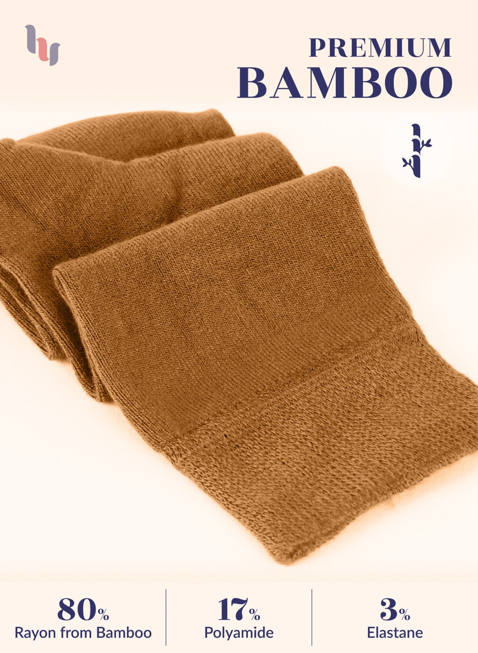 Knee-High Bamboo Dress Socks for Women, 4 Pairs