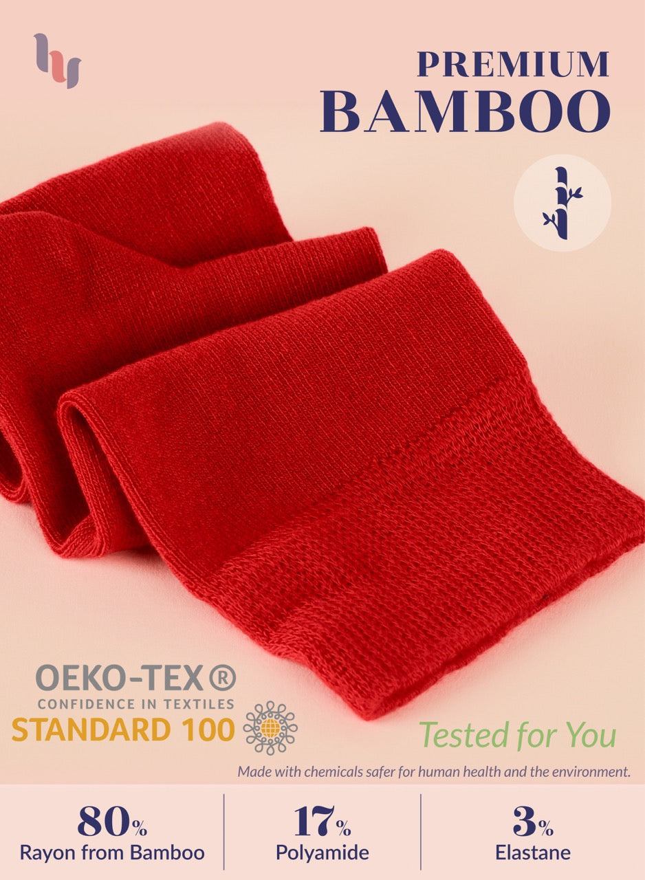 Kids' Bamboo School Knee-High Socks, 3 Pairs