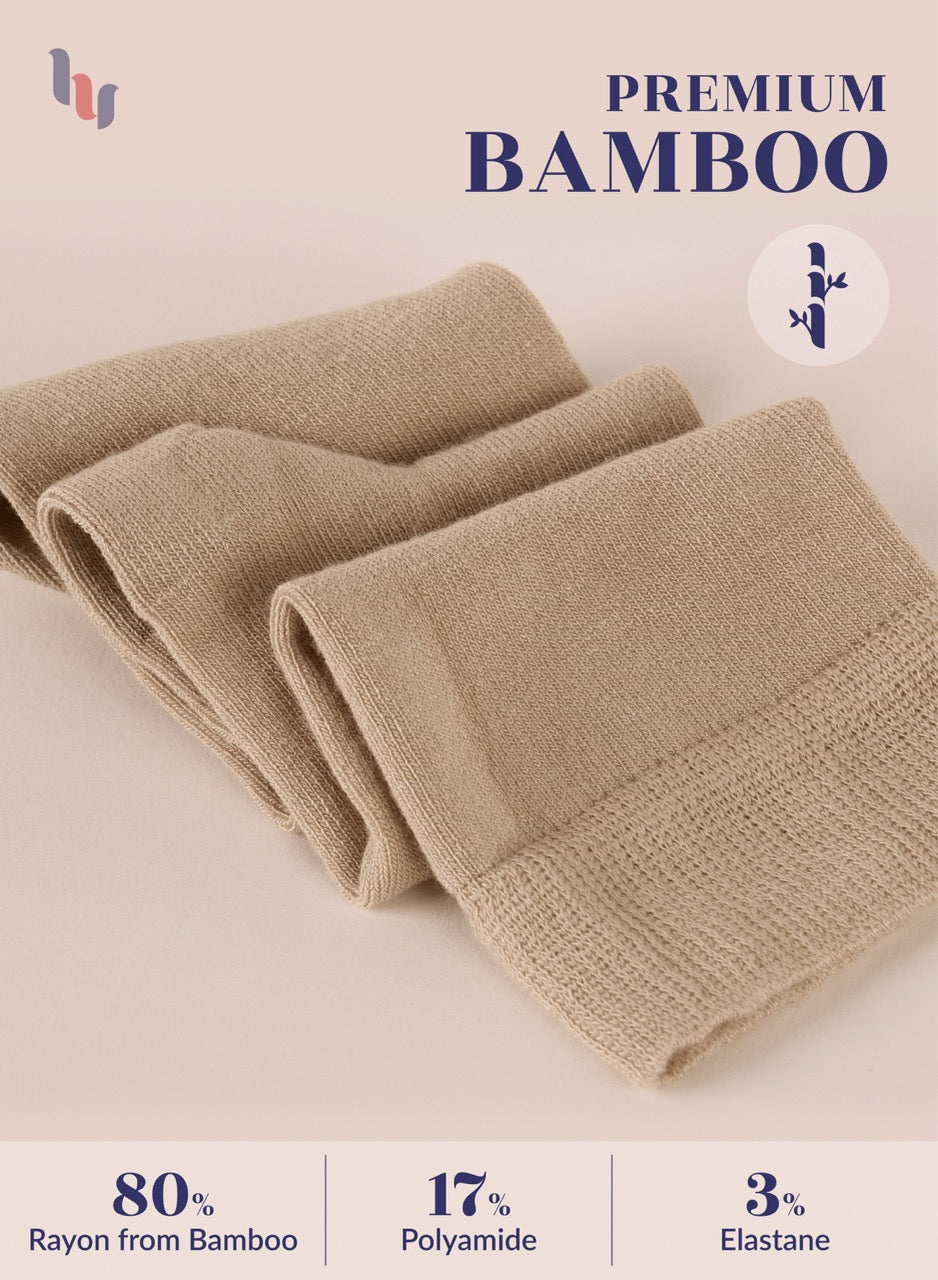 Knee-High Bamboo Dress Socks for Women, 4 Pairs