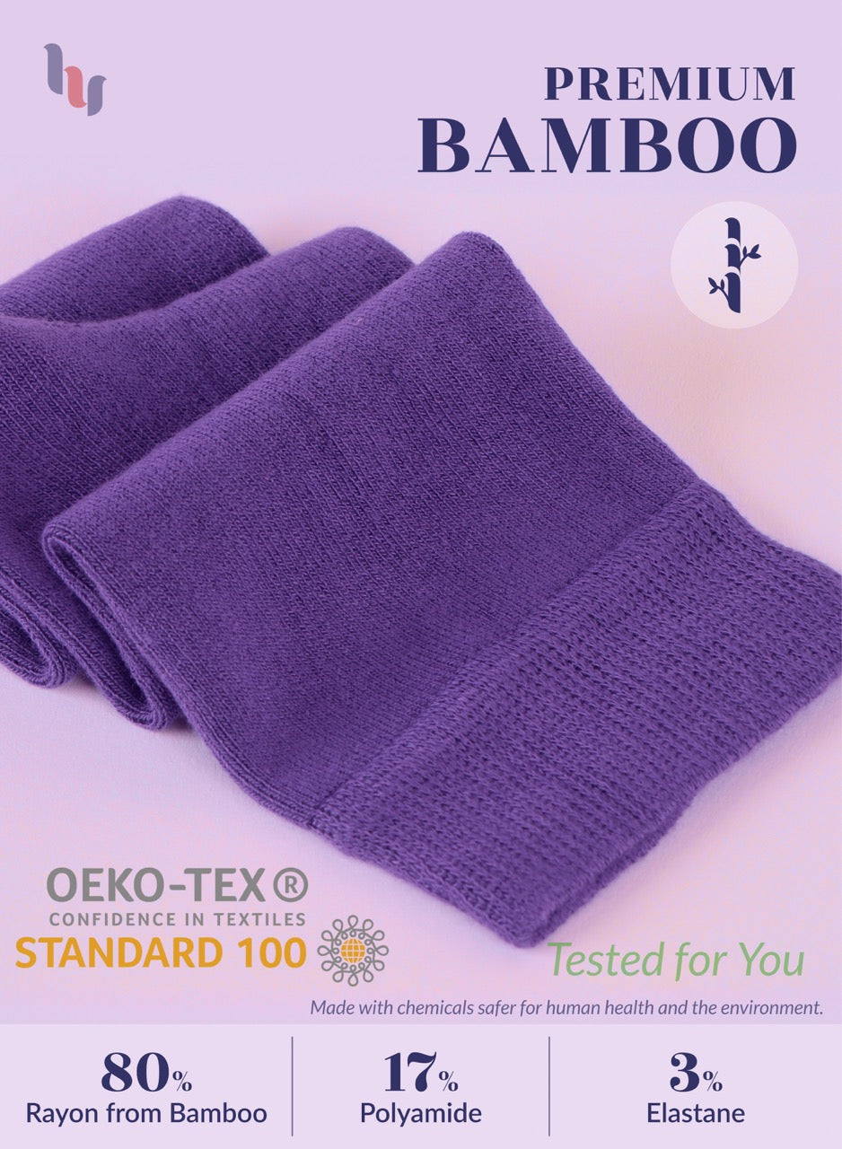 Kids' Bamboo School Knee-High Socks, 3 Pairs