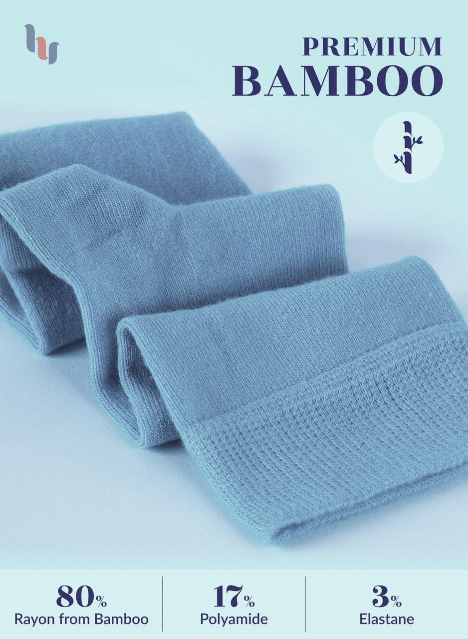 Knee-High Bamboo Dress Socks for Women, 4 Pairs