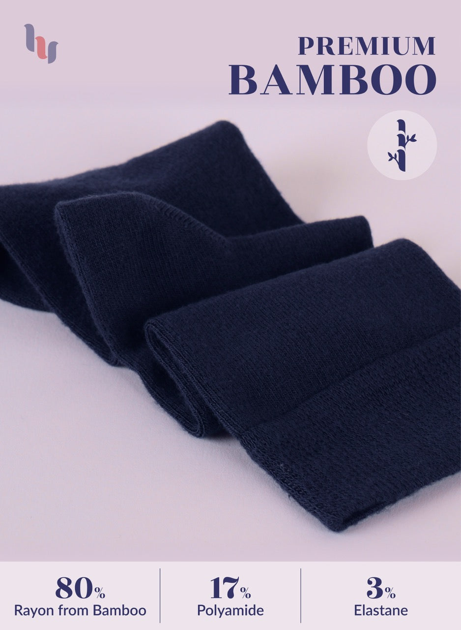 Knee-High Bamboo Dress Socks for Women, 4 Pairs