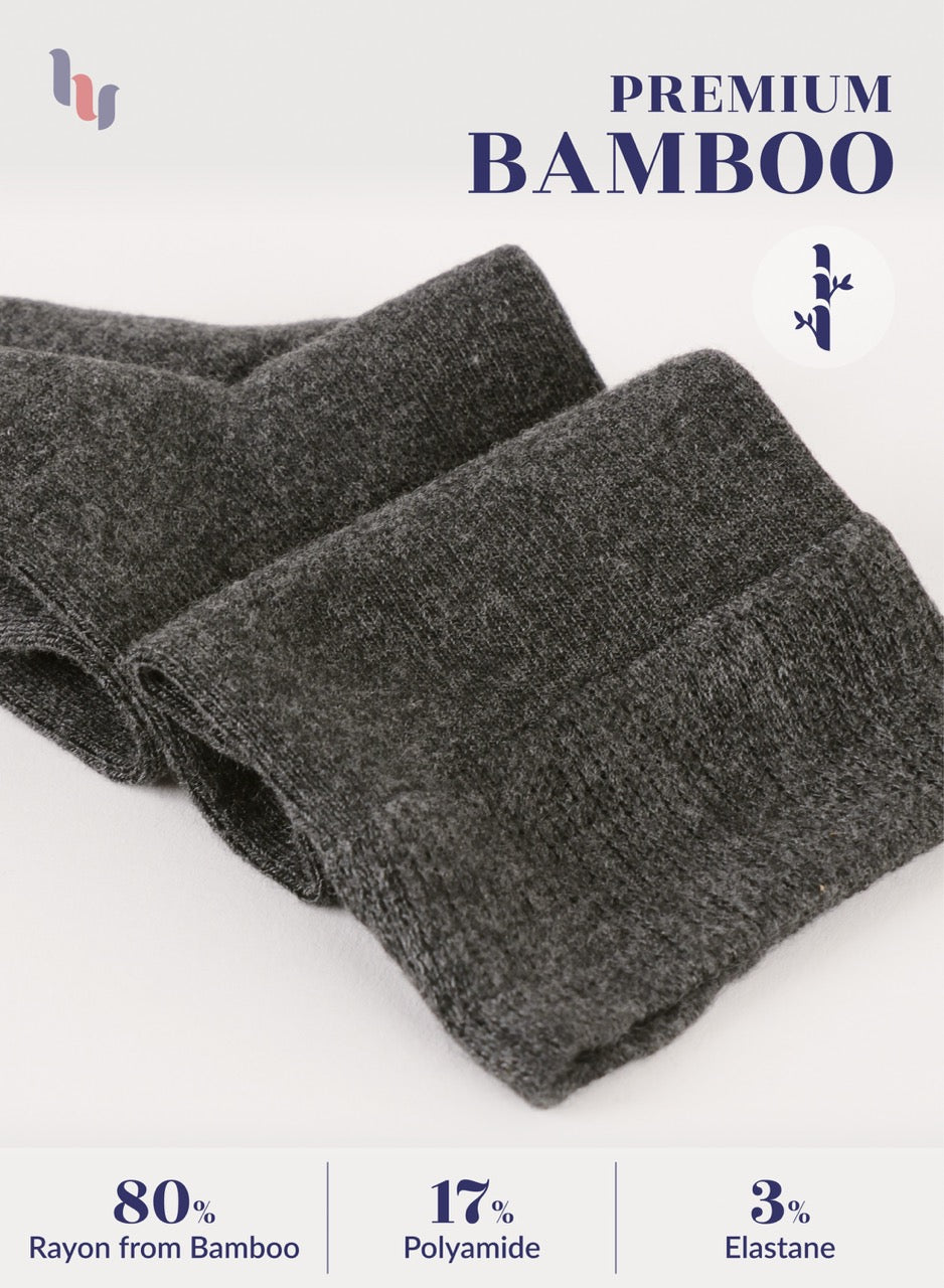 Knee-High Bamboo Dress Socks for Women, 4 Pairs