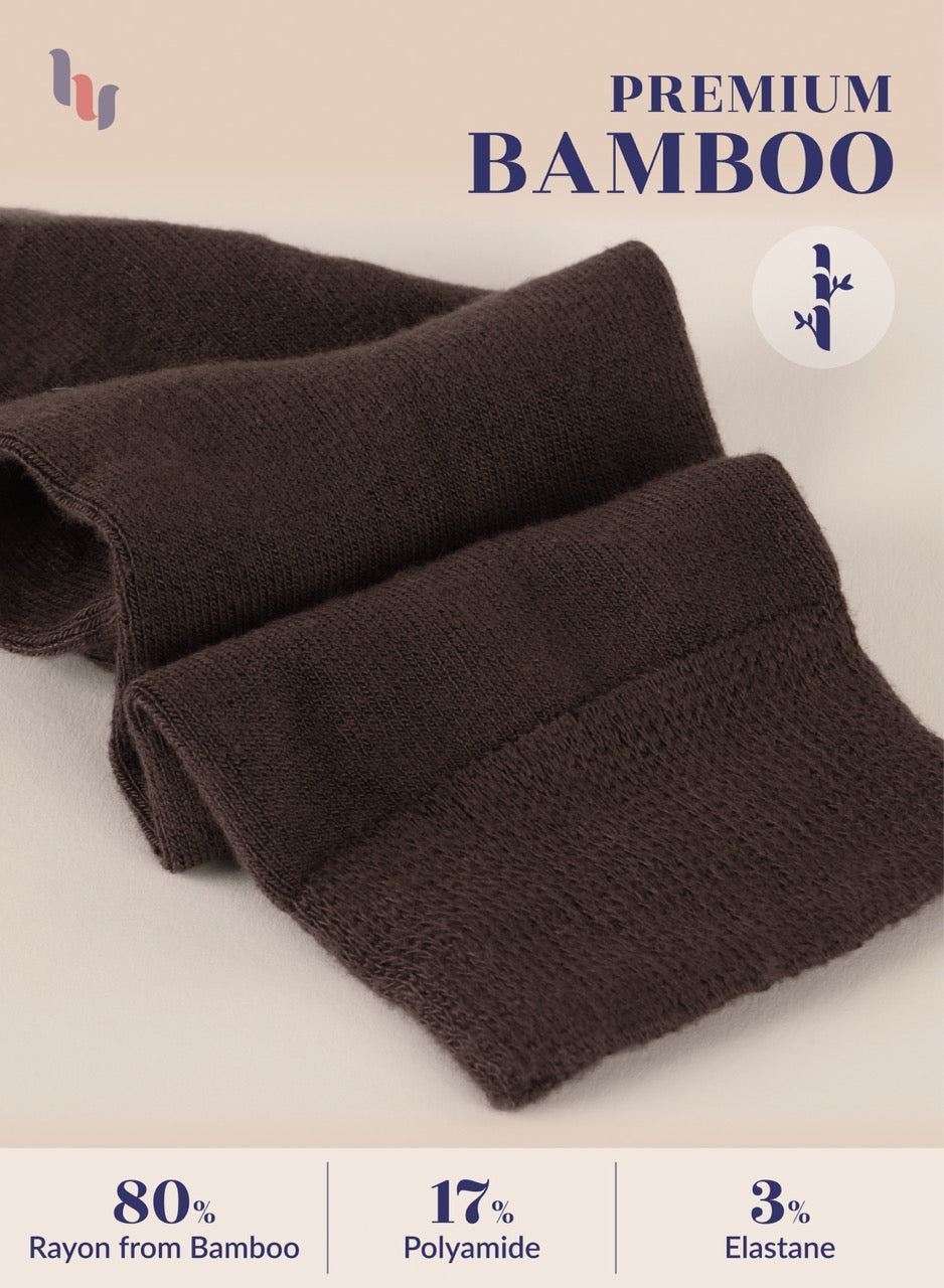 Knee-High Bamboo Dress Socks for Women, 4 Pairs