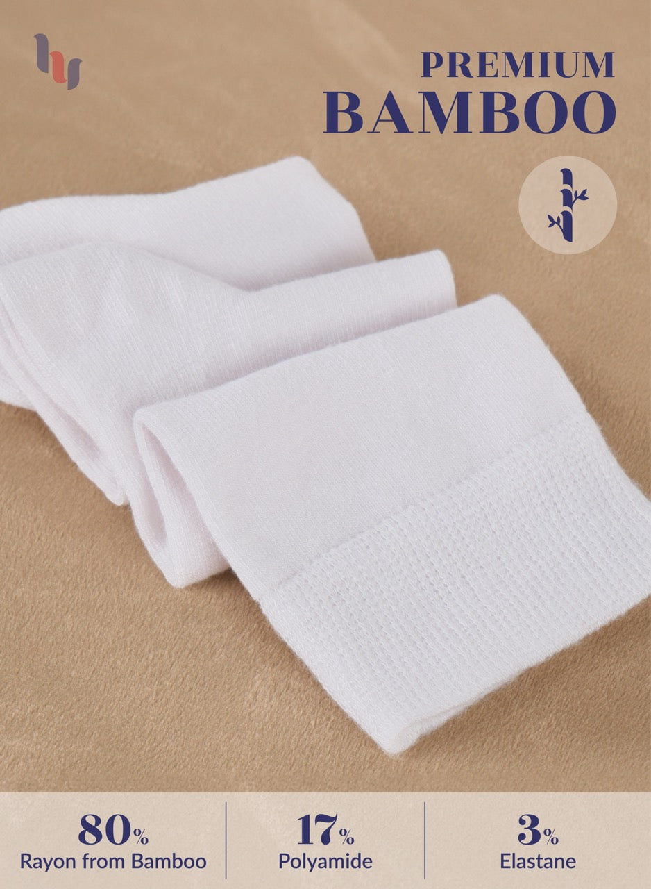 Knee-High Bamboo Dress Socks for Women, 4 Pairs