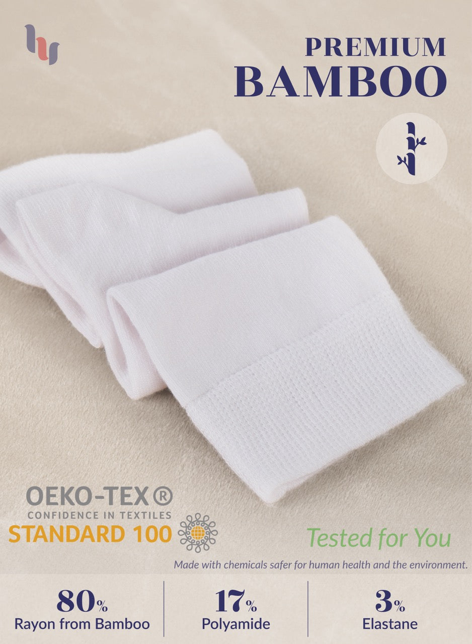 Kids' Bamboo School Knee-High Socks, 3 Pairs