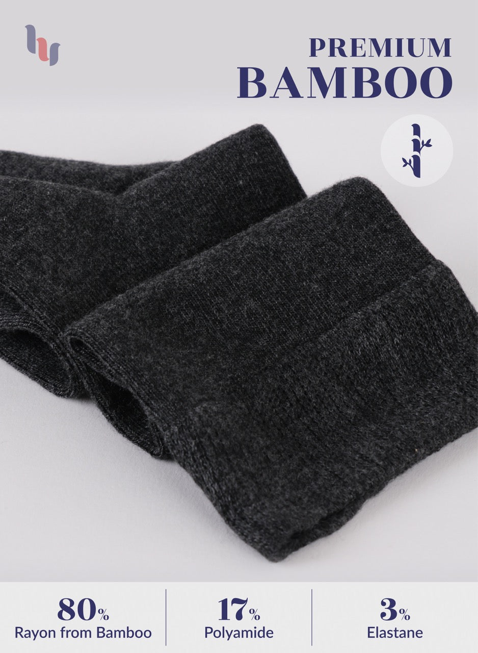 Knee-High Bamboo Dress Socks for Women, 4 Pairs