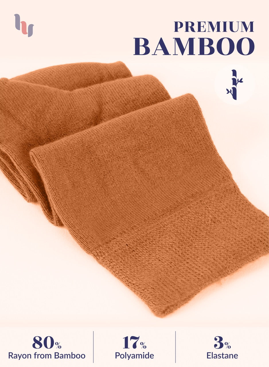 Knee-High Bamboo Dress Socks for Women, 4 Pairs