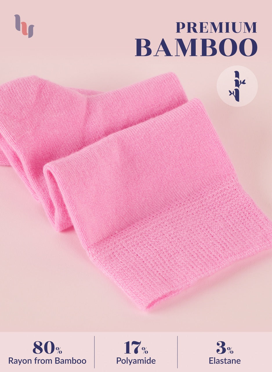 Knee-High Bamboo Dress Socks for Women, 4 Pairs