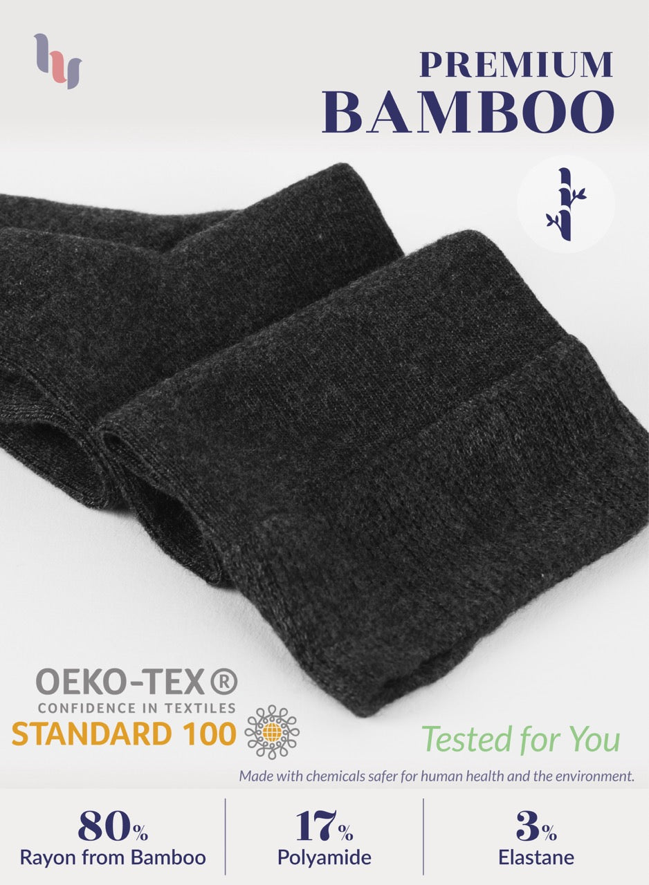 Kids' Bamboo School Knee-High Socks, 3 Pairs