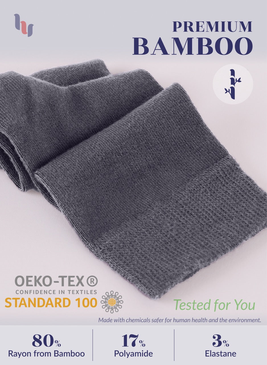 Kids' Bamboo School Knee-High Socks, 3 Pairs