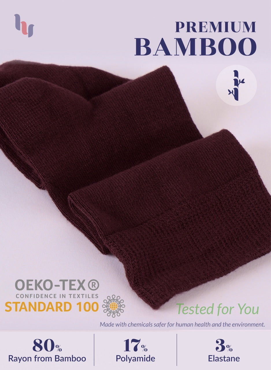 Kids' Bamboo School Knee-High Socks, 3 Pairs