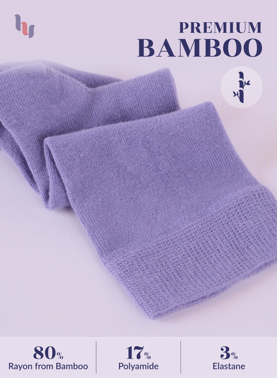 Knee-High Bamboo Dress Socks for Women, 4 Pairs