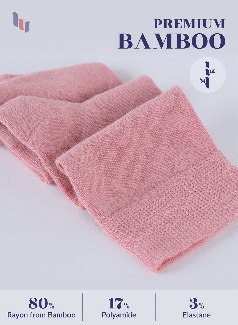 Knee-High Bamboo Dress Socks for Women, 4 Pairs