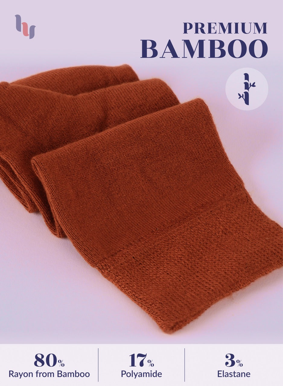 Knee-High Bamboo Dress Socks for Women, 4 Pairs