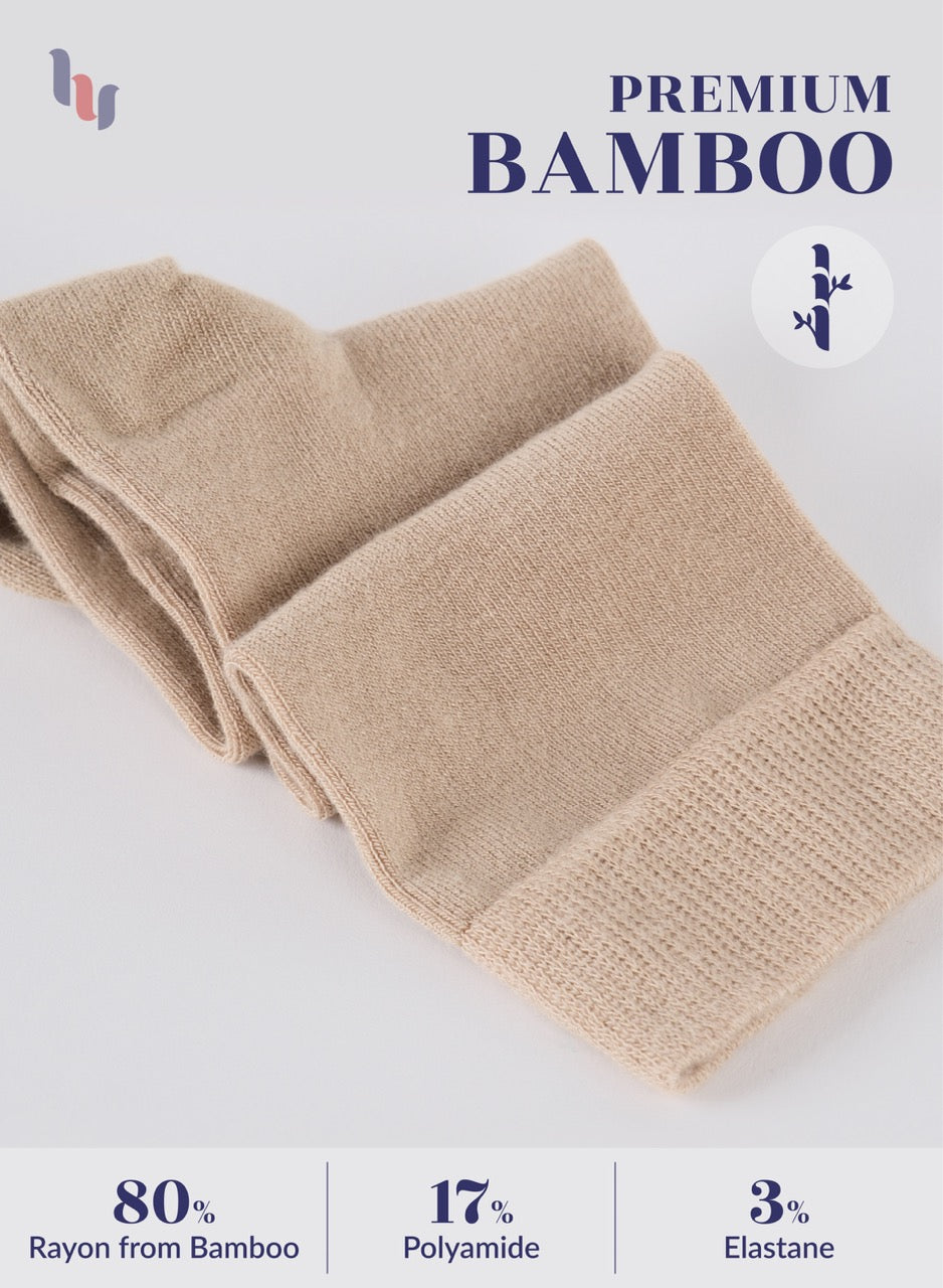 Knee-High Bamboo Dress Socks for Women, 4 Pairs
