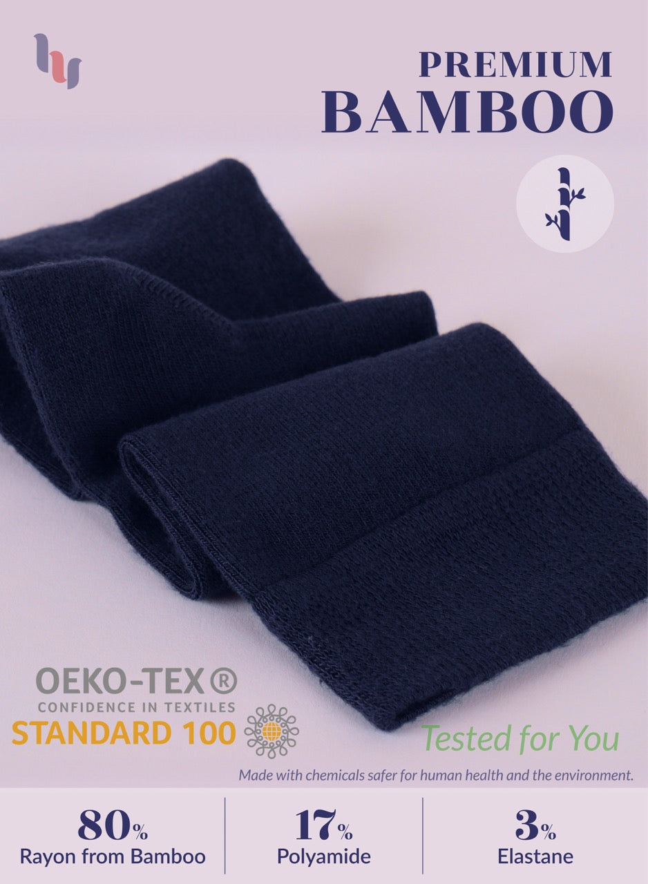 Kids' Bamboo School Knee-High Socks, 3 Pairs