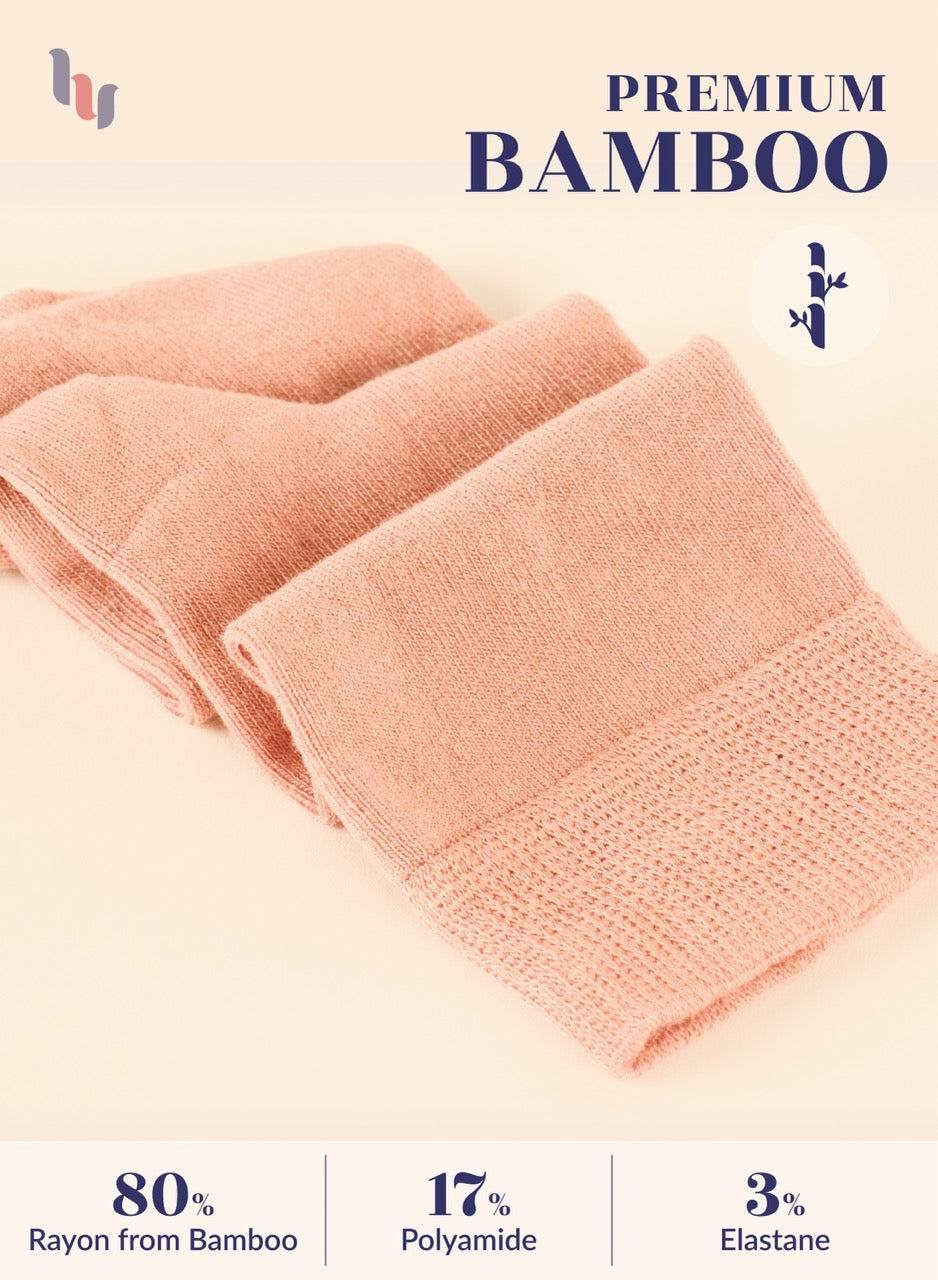 Knee-High Bamboo Dress Socks for Women, 4 Pairs