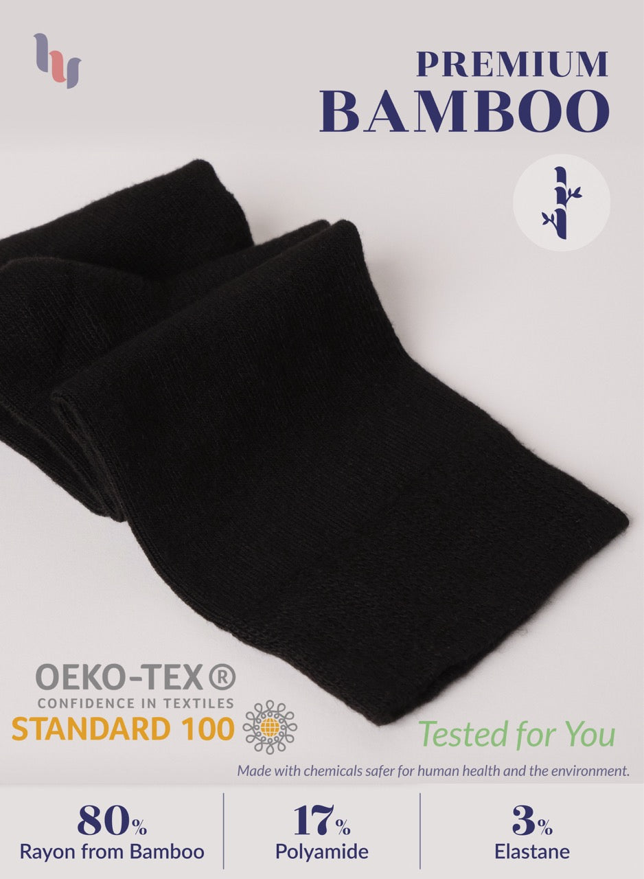 Kids' Bamboo School Knee-High Socks, 3 Pairs
