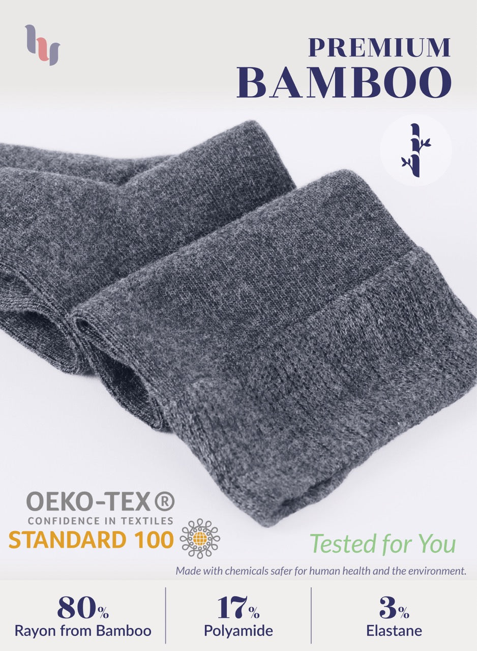 Kids' Bamboo School Knee-High Socks, 3 Pairs