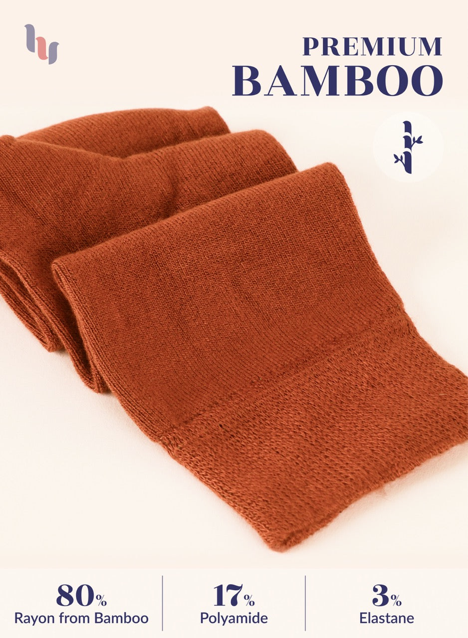 Knee-High Bamboo Dress Socks for Women, 4 Pairs