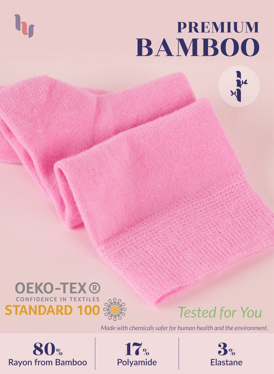 Kids' Bamboo School Knee-High Socks, 3 Pairs