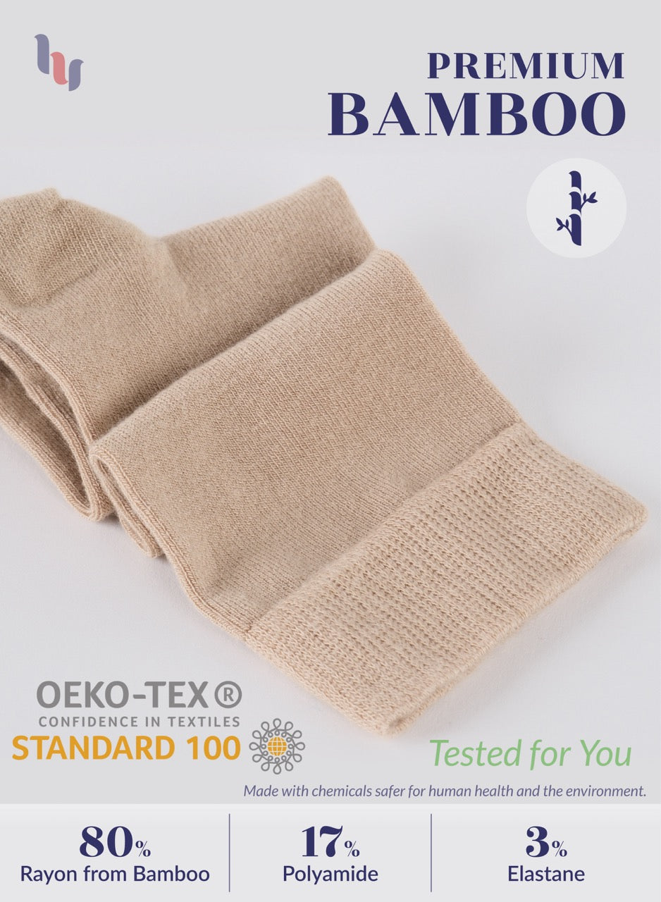 Kids' Bamboo School Knee-High Socks, 3 Pairs