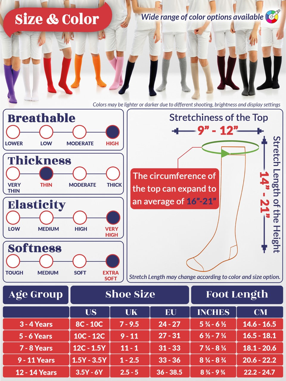 Experience the ultimate comfort and style with Hugh Ugoli Kids Bamboo School Socks. These melange grey socks perfect for school or everyday wear, our high-quality knee-high socks meet uniform standards while reducing blisters and staying in place. Available in four sizes for children aged 3-14 years