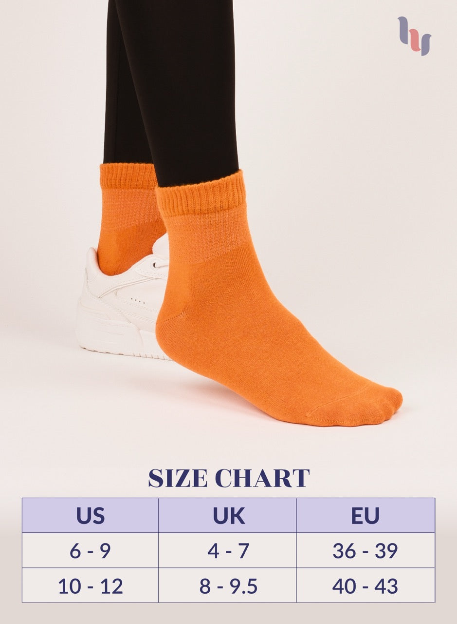 Lightweight Diabetic Bamboo Ankle Socks for Women, 4 Pairs