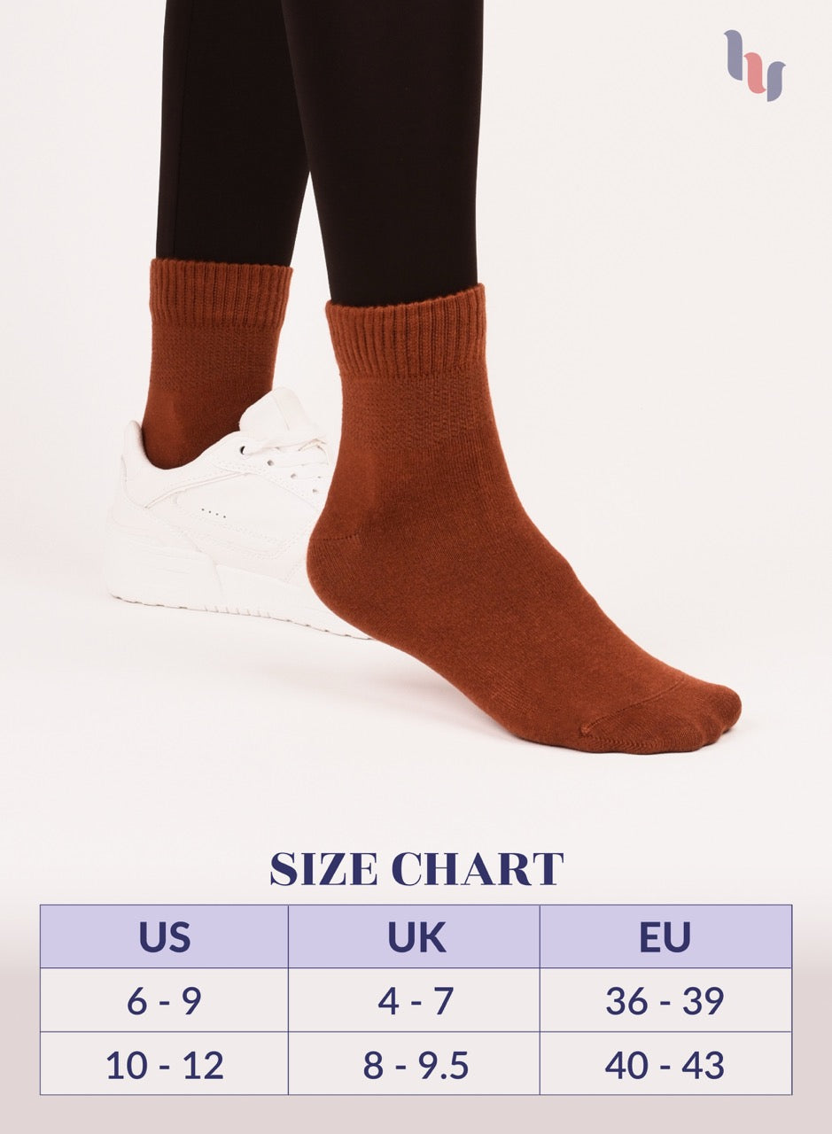 Lightweight Diabetic Bamboo Ankle Socks for Women, 4 Pairs