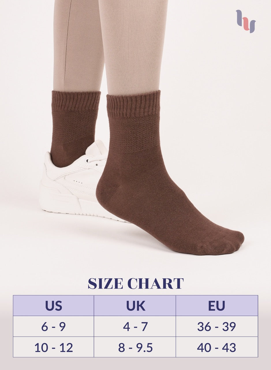 Lightweight Diabetic Bamboo Ankle Socks for Women, 4 Pairs