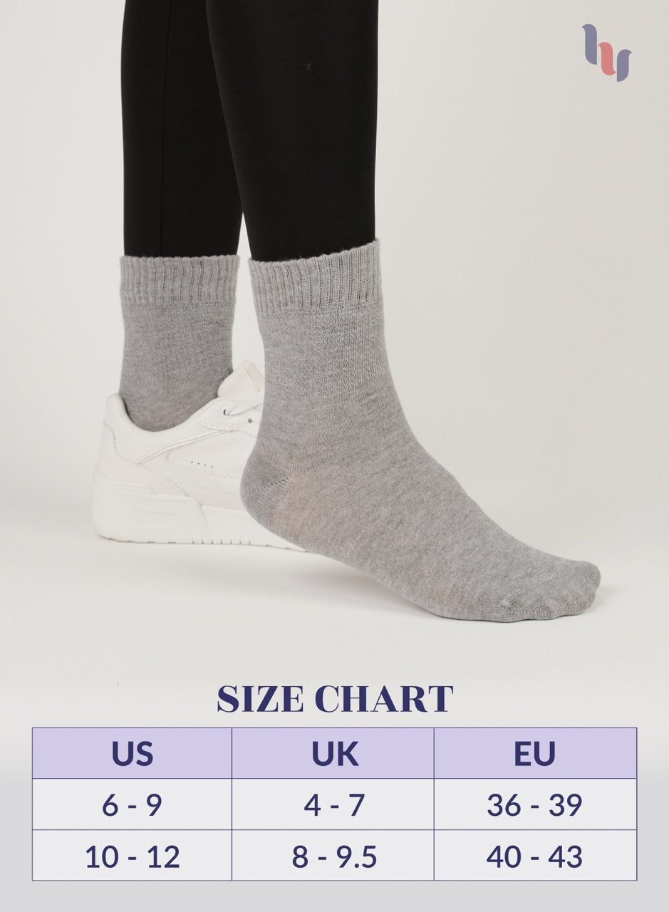 Lightweight Diabetic Bamboo Ankle Socks for Women, 4 Pairs